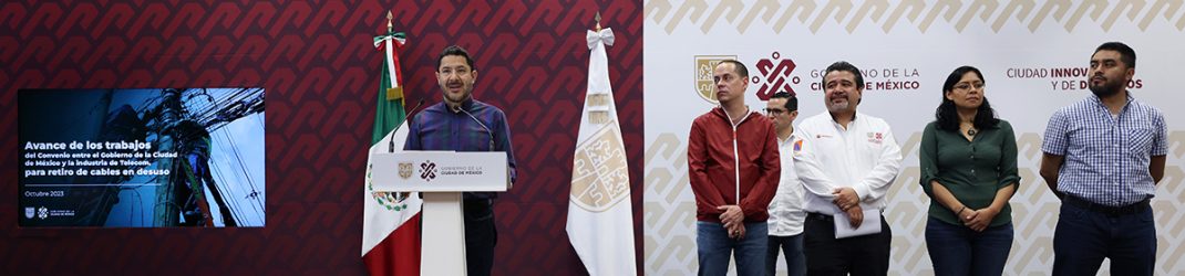 Retiramos más de 242 kilómetros de cable en desuso de las calles de la Ciudad de México tras firma de convenio